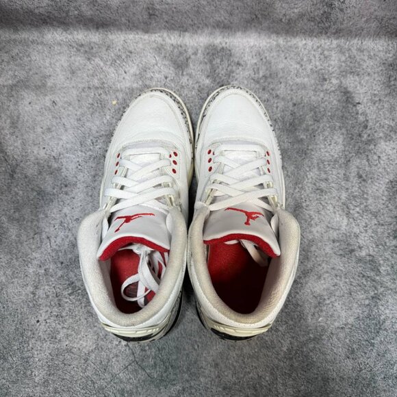 Size 9 | Jordan 3 White Cement With Box| Pre-Owned - Picture 6 of 10